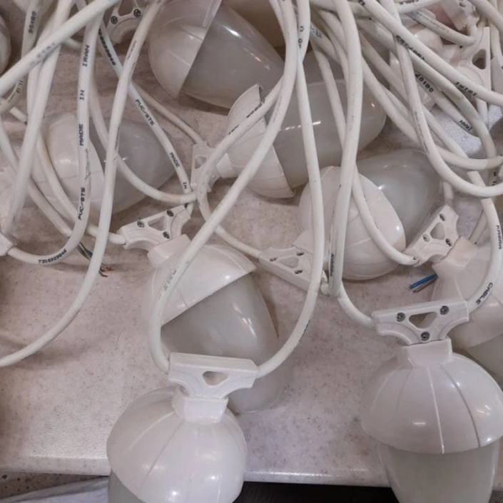 ریسه بلوطی تک رنگ خاموش