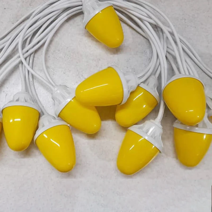 ریسه بلوطی تک رنگ زرد